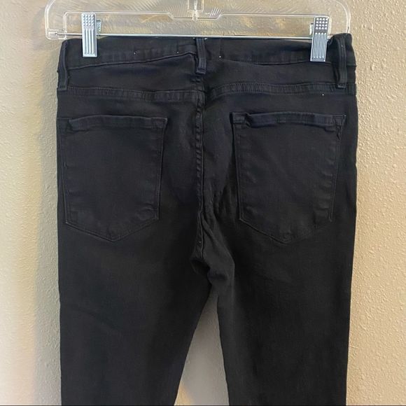 FRAME DENIM - Le Skinny de Jeanne - Black Distressed- NWT - Picture 5 of 10